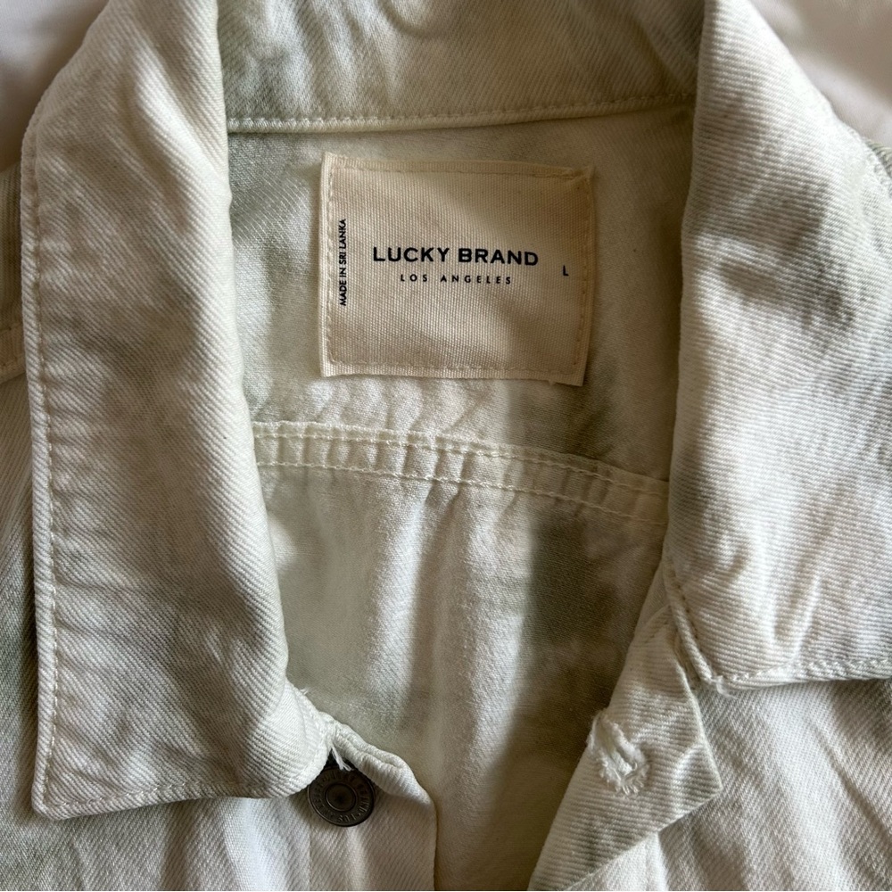 Lucky Brand Light Wash Jacket Size Large EUC Classic - Picture 6 of 7